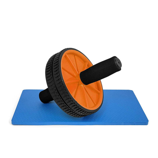 OcioDual Rueda Abdominal, Rodillo Abdominales, Rueda Abdominales con Mango, Ejercicio en Casa, Gym en Casa, Core, Flexibilidad y