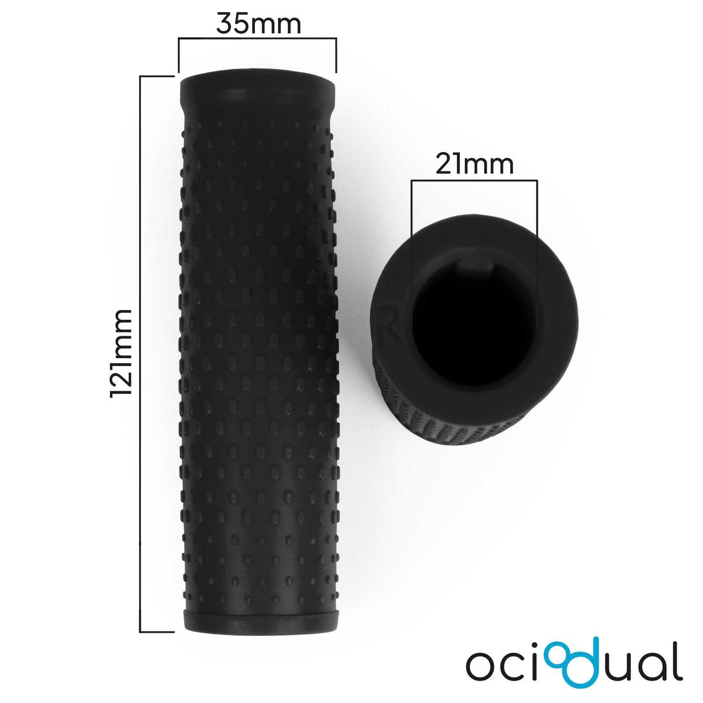 2x Empuñaduras de Goma para Manillar Patinete Eléctrico, Negro, Compatible con Xiaomi 1S / M365 / Essential / Pro / Pro 2