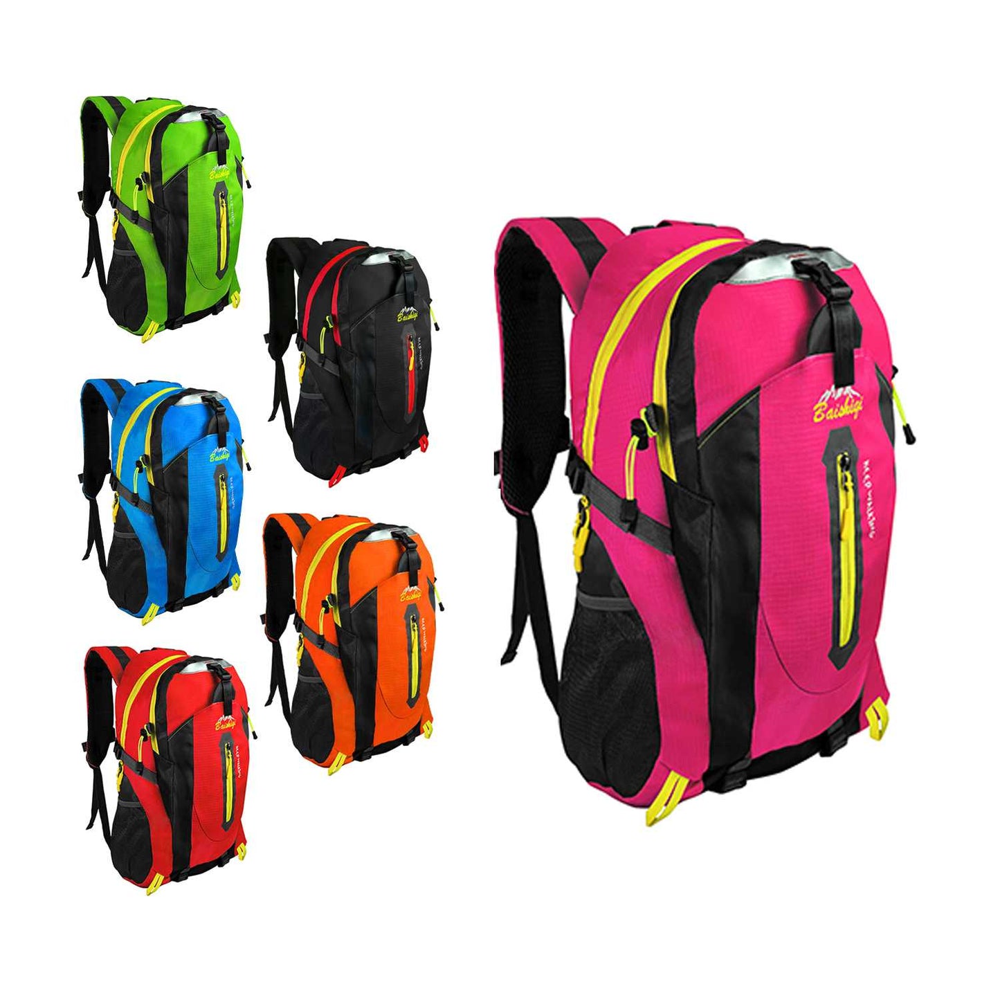 Mochila Senderismo 30L Rosa Ligera Impermeable Mochila Viaje Supervivencia Plegable Mochila Mujer Camping Mochila Hombre