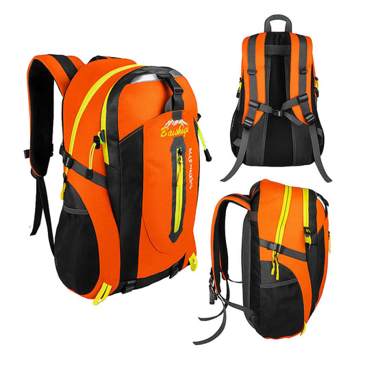 Mochila Senderismo 30L Naranja Ligera Impermeable Mochila Viaje Supervivencia Plegable Mochila Mujer Camping Mochila Hombre