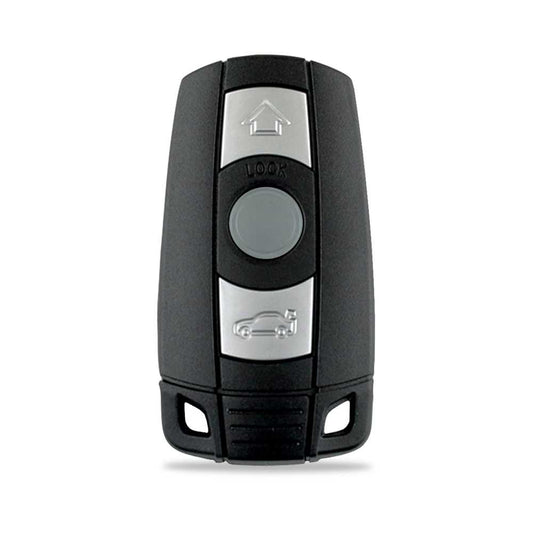 Carcasa Llave de Mando 3 Botones Compatible con BMW 1 3 5 Series 120 E60 E61 E70 E81 E87 E90 E91 E92 320 X1 X5 X6 Z4 (Solo Keyless Go)