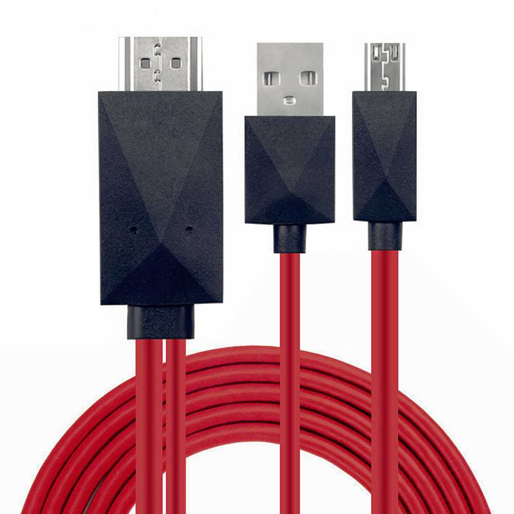 Cable MHL de Micro USB 11 Pin Pines a HDTV TV Adaptador Convertidor para Samsung Galaxy S3/S4 Note 2/3/4 Tab S
