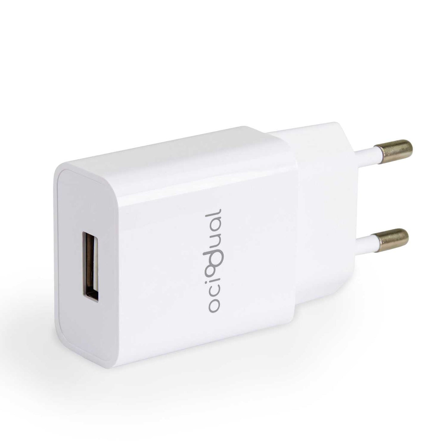 Cargador de Pared ST660, Blanco, 1x USB, 2A, 10W, para Smartphones, Adaptador de Red 2 Pines, EU