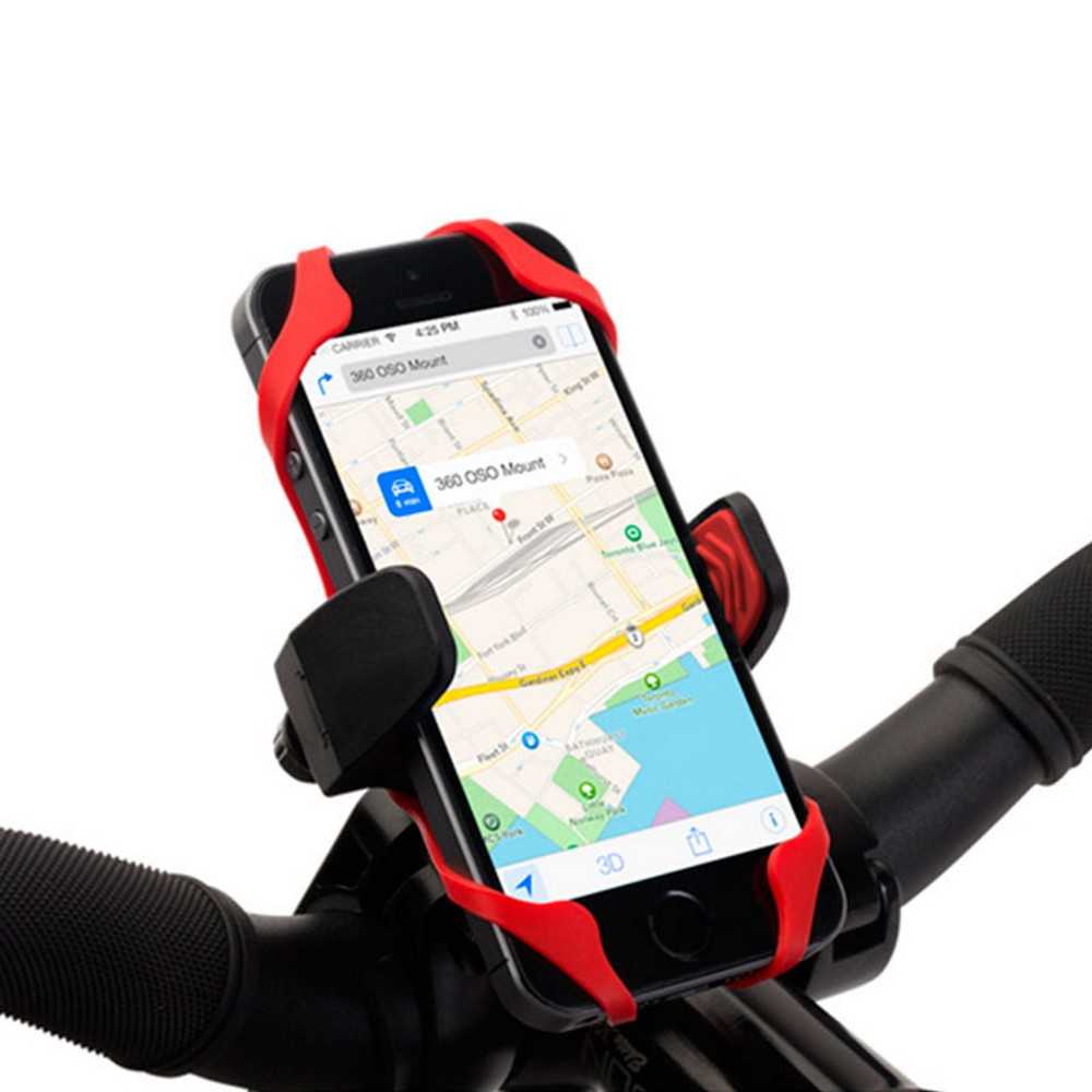 Soporte de Bicicleta Moto Bici Bike Manillar Extensible para Movil Goma Sujecion