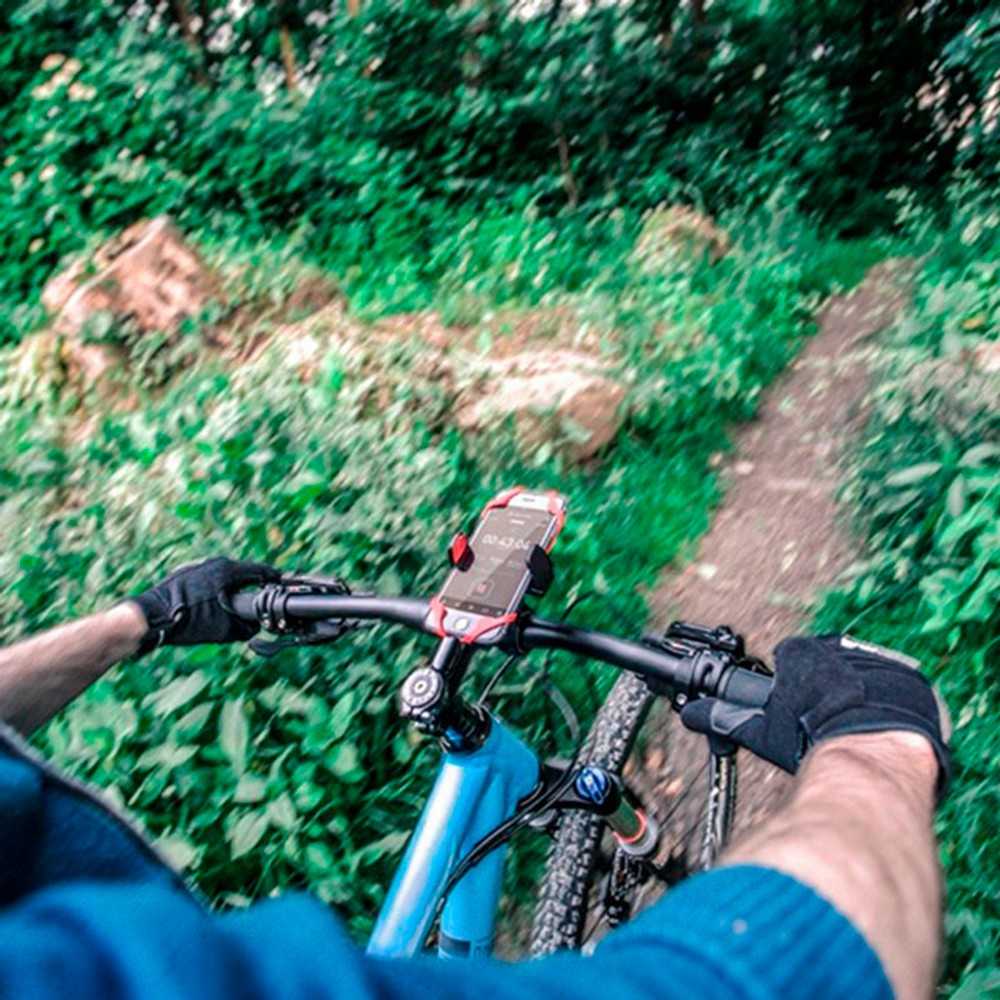 Soporte de Bicicleta Moto Bici Bike Manillar Extensible para Movil Goma Sujecion