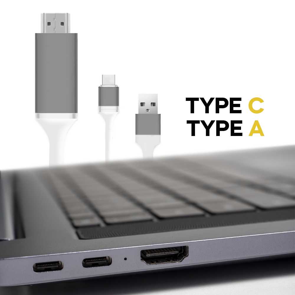 Cable Adaptador 4K de USB Tipo C a HDTV con Alimentacion Blanco para Ordenadores Portatiles Laptops TV HDTV Smartphones con modo DP ALT S22 S21 S20 S10 S9 S8 P40 P30 P20 Conversor Toma de Carga