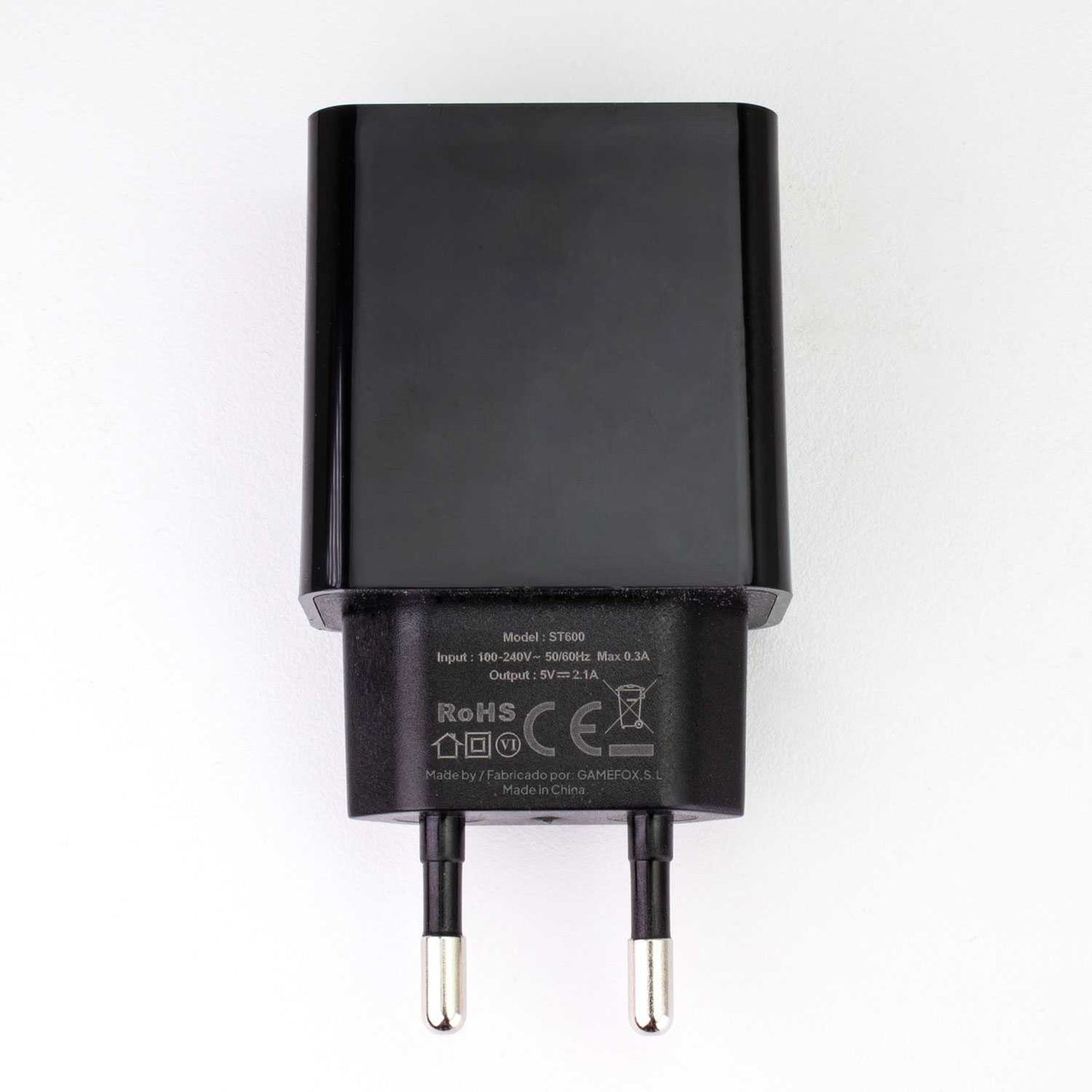 Cargador de Pared EU, 2 Puertos USB de 5v, 2.1A, 10W, Cargador para Smartphones, Adaptador de Corriente para Enchufe USB, Carga