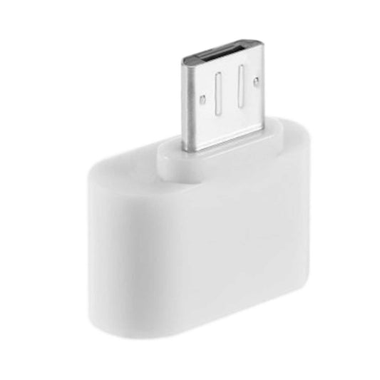 Mini Adaptador Micro USB a USB 2.0 OTG Android para Smartphones Tablets Samsung Blanco