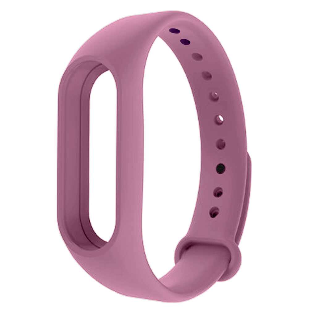 Correa de Repuesto Compatible con Xiaomi Mi Smart Band 3 4 Morada Recambio Silicona Suave Flexible Pulsera Brazalete