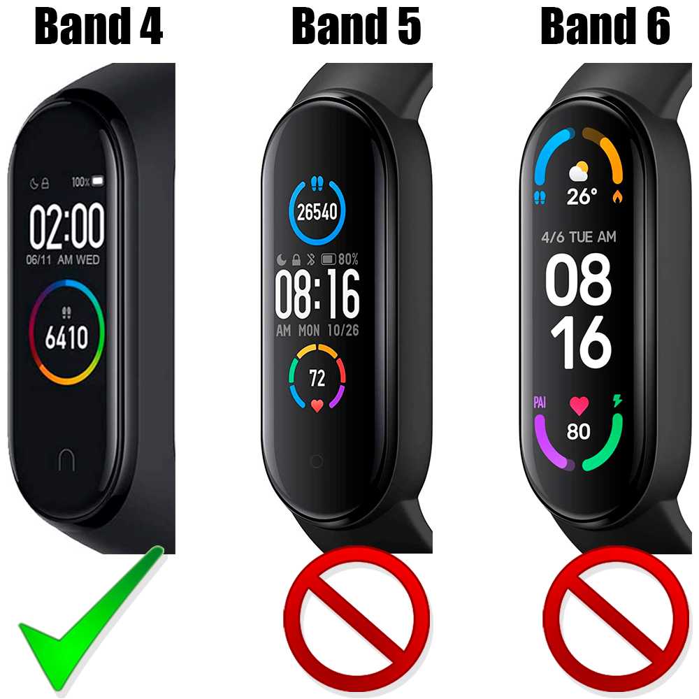 Correa de Repuesto Compatible con Xiaomi Mi Smart Band 3 4 Negra Recambio Silicona Suave Flexible Pulsera Brazalete