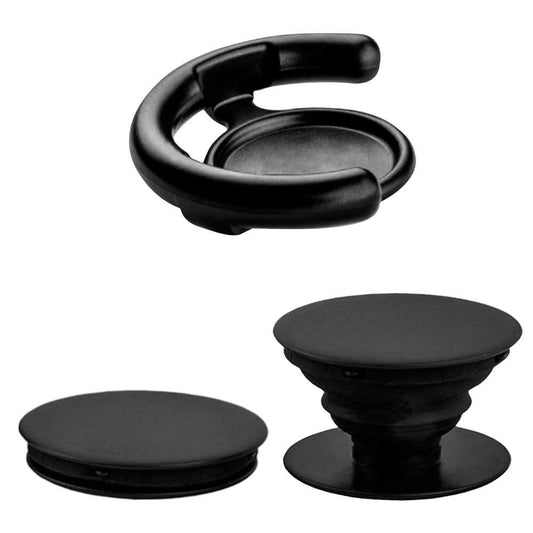 Pop Clip Soporte Socket Negro para Samsung Galaxy A90 A51 A50 A41 A40 A30 A20 A10 S21 S20 S10 S9 S8 Plus Note 20 10 9 8