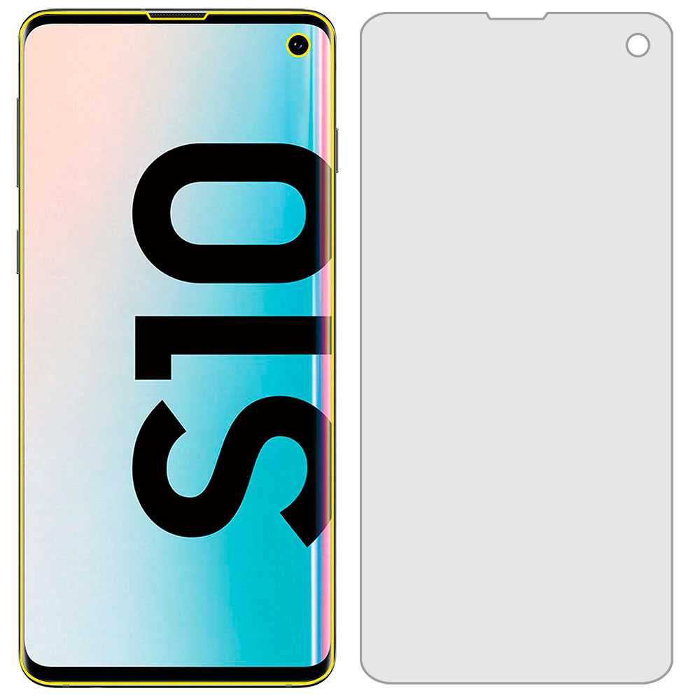 Protector Completo de Pantalla Hidrogel Compatible con Samsung Galaxy S10 Lámina Película Protectora Antiarañazos