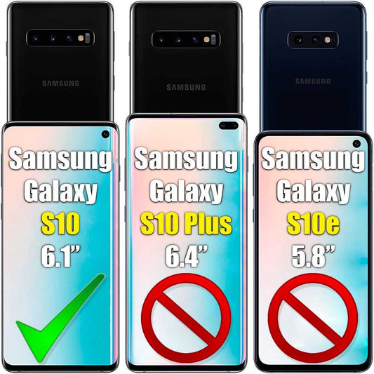 Protector Completo de Pantalla Hidrogel Compatible con Samsung Galaxy S10 Lámina Película Protectora Antiarañazos