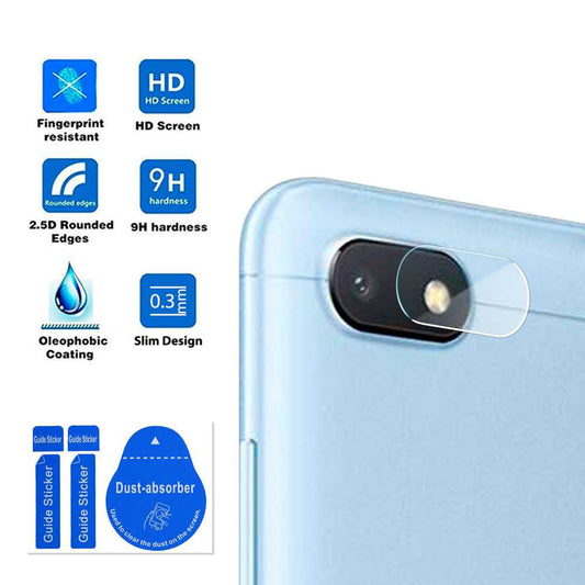 Protector de Camaras Traseras Fibra de Vidrio 9H 0.3mm para Xiaomi Redmi 6A