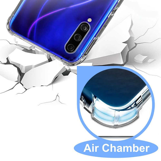 Funda TPU Gel ShockProof Bordes Reforzados Antichoques para Xiaomi Mi A3/CC9e Clear TPU Gel Silicone ShockProof Antishock Case