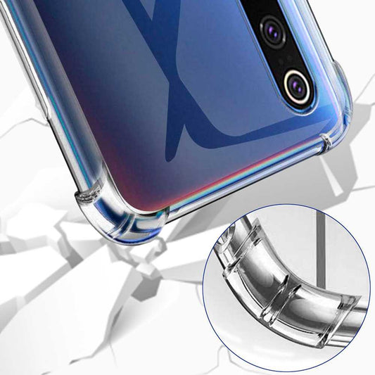 Funda de Gel TPU para Xiaomi Mi 9 SE Esquinas Reforzadas ShockProof Antichoques Silicona Estuche Carcasa Bumper 9SE