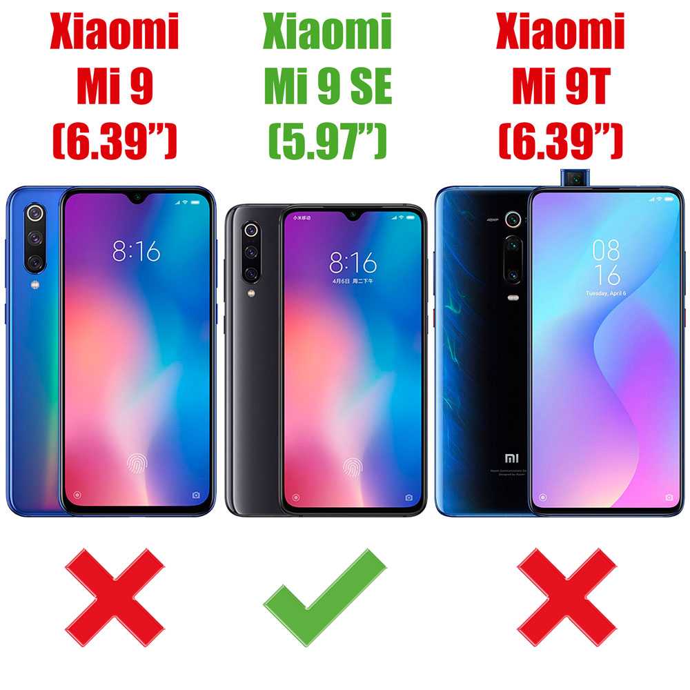 Funda de Gel TPU para Xiaomi Mi 9 SE Esquinas Reforzadas ShockProof Antichoques Silicona Estuche Carcasa Bumper 9SE