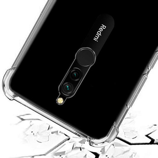 Funda de TPU para Xiaomi Redmi 8 Esquinas Reforzadas ShockProof Anti Golpes Arañazos Silicona Carcasa Bumper Estuche
