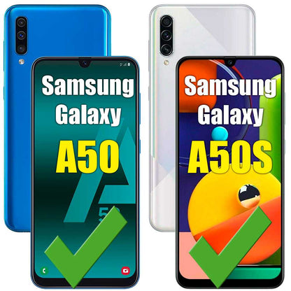 Funda de TPU para Samsung Galaxy A30S A50 A50S Esquinas Reforzadas ShockProof Anti Golpes Arañazos Silicona Bumper