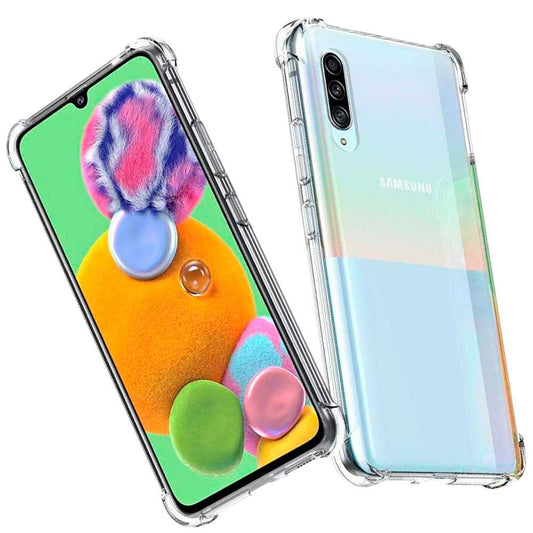 Funda de TPU para Samsung Galaxy A90 Esquinas Reforzadas ShockProof Anti Golpes Arañazos Silicona Carcasa Bumper