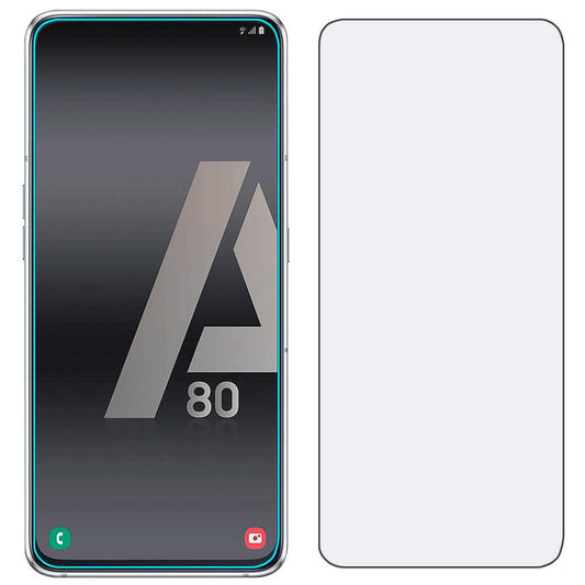 Protector Completo de Pantalla Hidrogel Compatible con Samsung Galaxy A80 Lámina Película Protectora Antihuellas