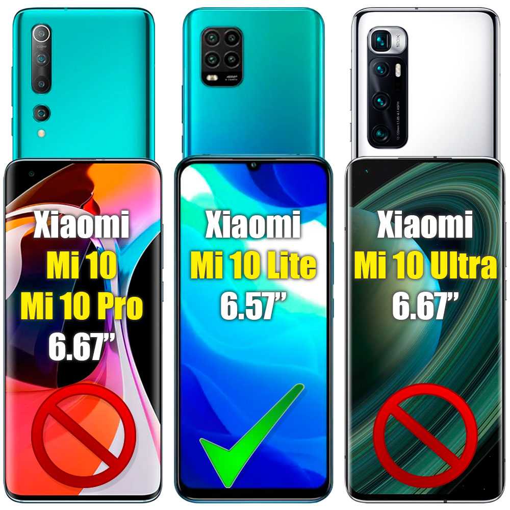 Funda de TPU para Xiaomi Mi 10 Lite Esquinas Reforzadas ShockProof Anti Golpes Arañazos Silicona Carcasa Bumper Estuche