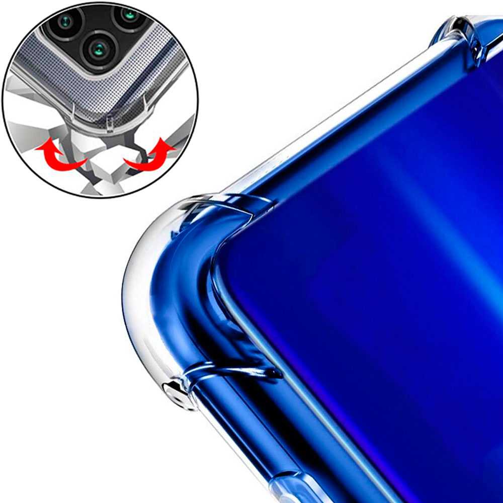 Funda de TPU para Xiaomi Mi 10/Pro Esquinas Reforzadas ShockProof Anti Golpes Arañazos Silicona Carcasa Bumper Estuche