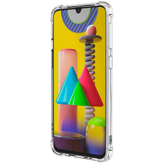 Funda de TPU para Samsung Galaxy M31 Esquinas Reforzadas ShockProof Anti Golpes Arañazos Carcasa Bumper