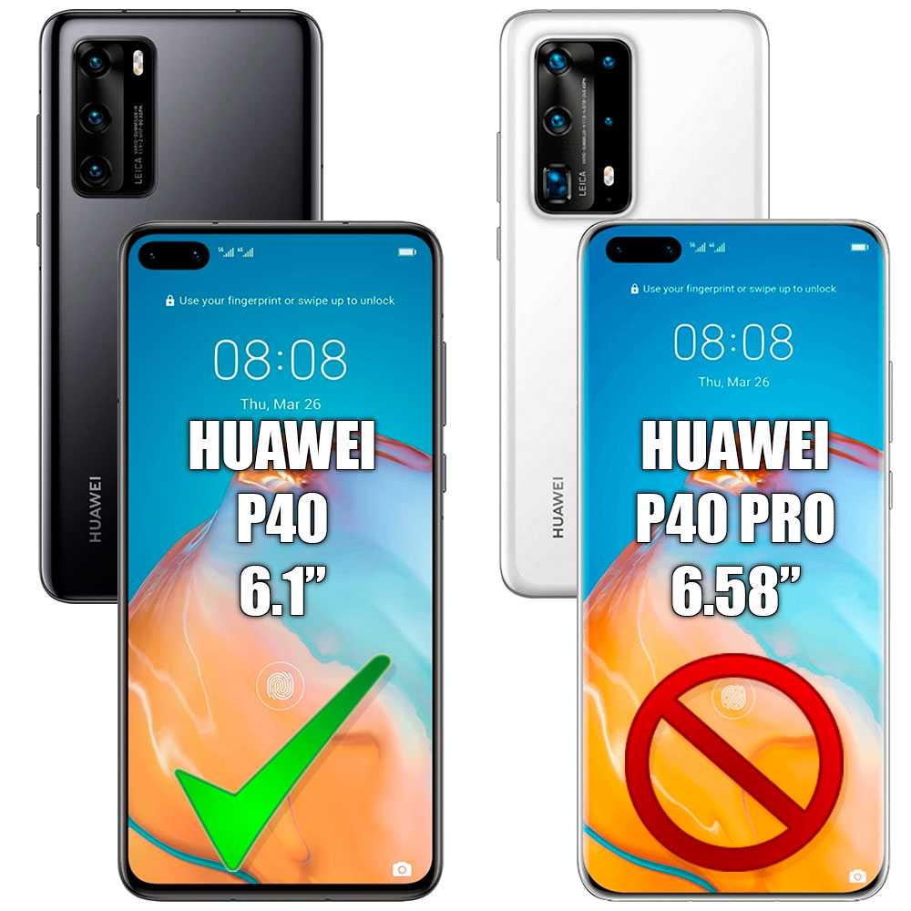 Protector de Pantalla para Huawei P40 Cristal Templado Premium 9H 2.5D Vidrio Plano Anti Golpes Arañazos