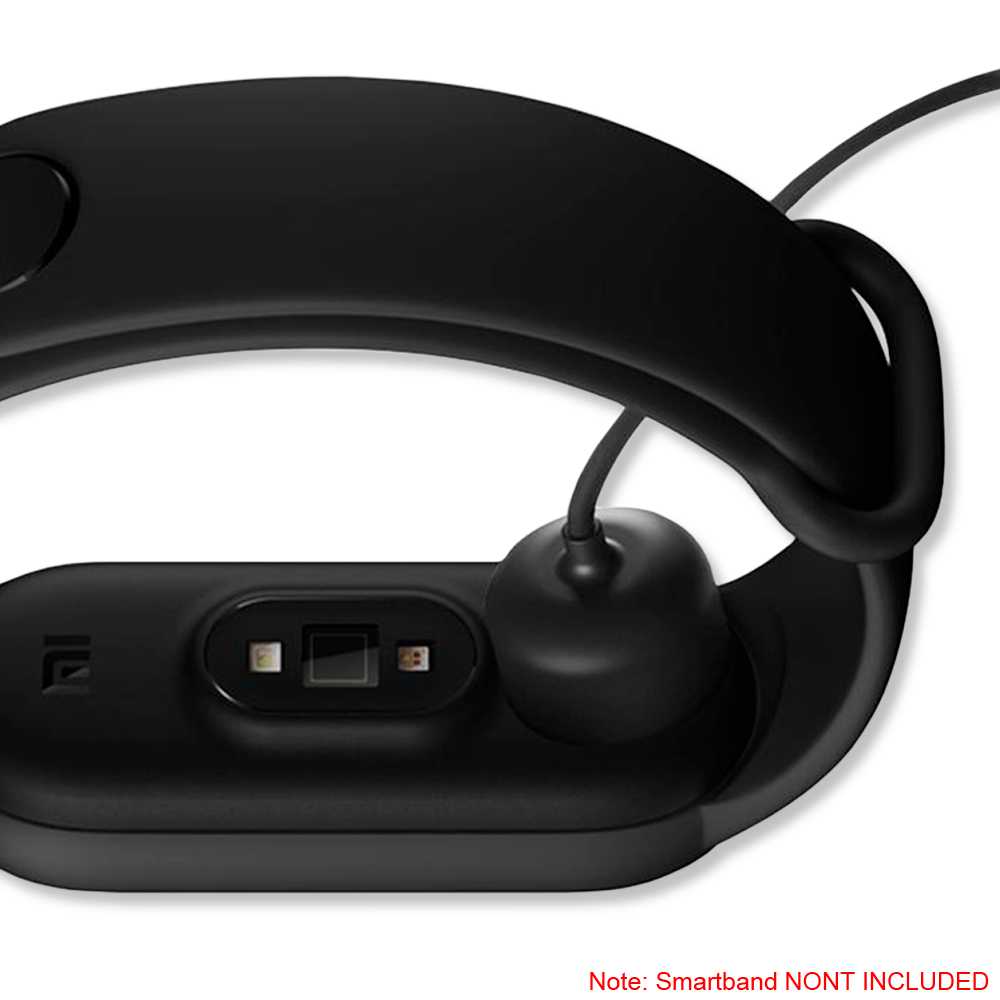 Cable de Carga Magnético 40cm Compatible con Xiaomi Mi SmartBand 5 6 7 Negro Imán Imantado Portátil Recambio Repuesto