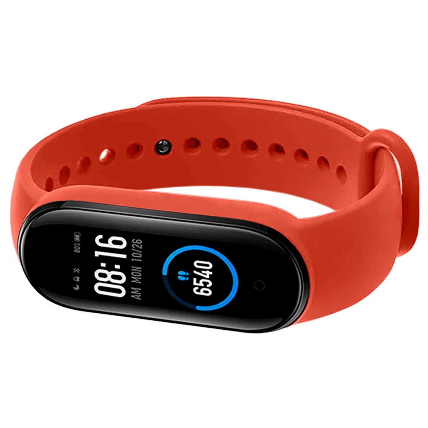 Correa de Repuesto Compatible con Xiaomi Mi Band 6 5 Amazfit Band 5 Roja Recambio Silicona Suave Flexible Pulsera Brazalete