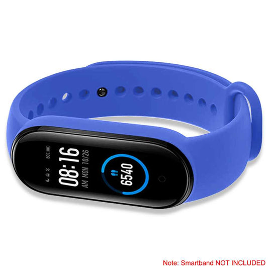 Correa de Repuesto Compatible con Xiaomi Mi Band 6 5 Amazfit Band 5 Azul Recambio Silicona Suave Flexible Pulsera Brazalete