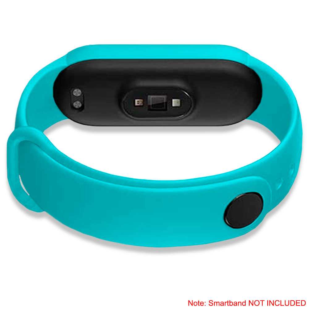 Correa de Repuesto Compatible con Xiaomi Mi Band 6 5 Amazfit Band 5 Turquesa Recambio Silicona Suave Flexible Pulsera Brazalete