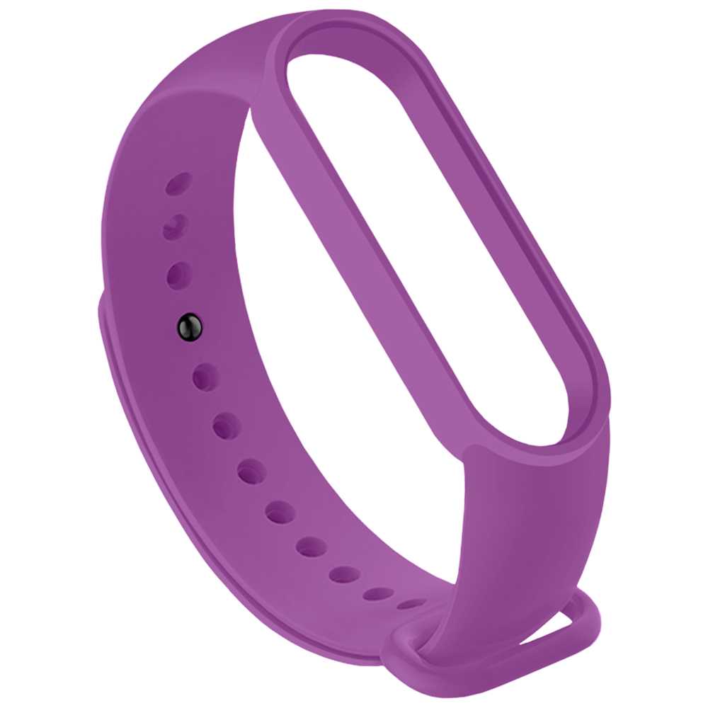 Correa de Repuesto Compatible con Xiaomi Mi Band 6 5 Amazfit Band 5 Morada Recambio Silicona Suave Flexible Pulsera Brazalete