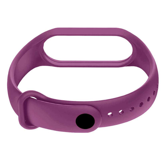 Correa de Repuesto Compatible con Xiaomi Mi Band 6 5 Amazfit Band 5 Morada Recambio Silicona Suave Flexible Pulsera Brazalete