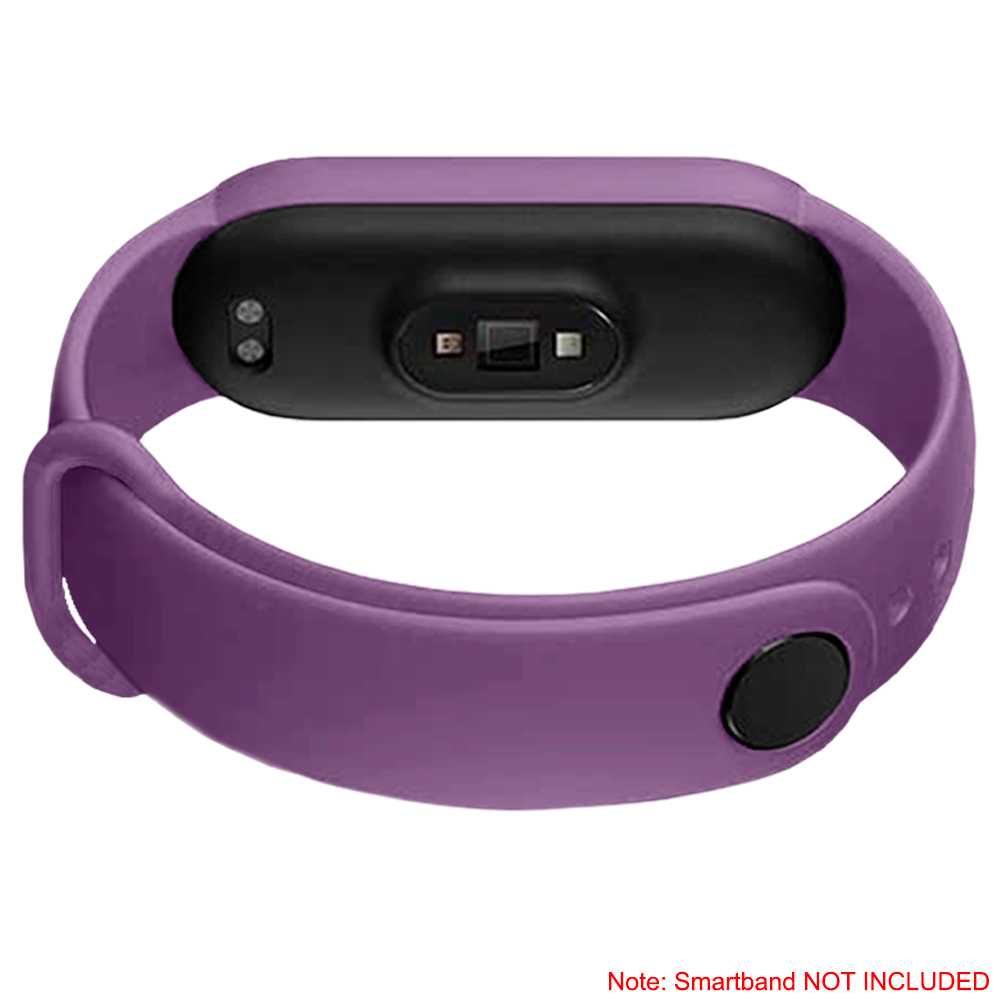 Correa de Repuesto Compatible con Xiaomi Mi Band 6 5 Amazfit Band 5 Morada Recambio Silicona Suave Flexible Pulsera Brazalete