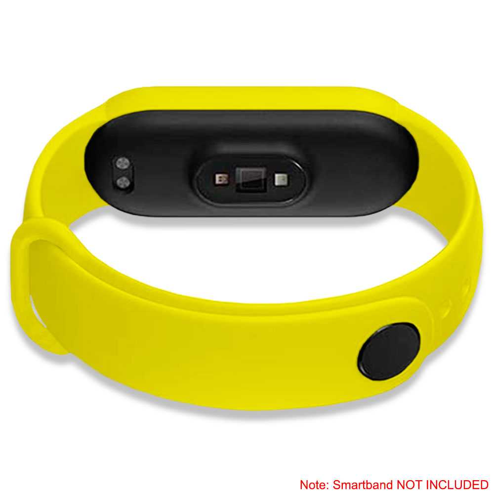 Correa de Repuesto Compatible con Xiaomi Mi Band 6 5 Amazfit Band 5 Amarilla Recambio Silicona Suave Flexible Pulsera Brazalete