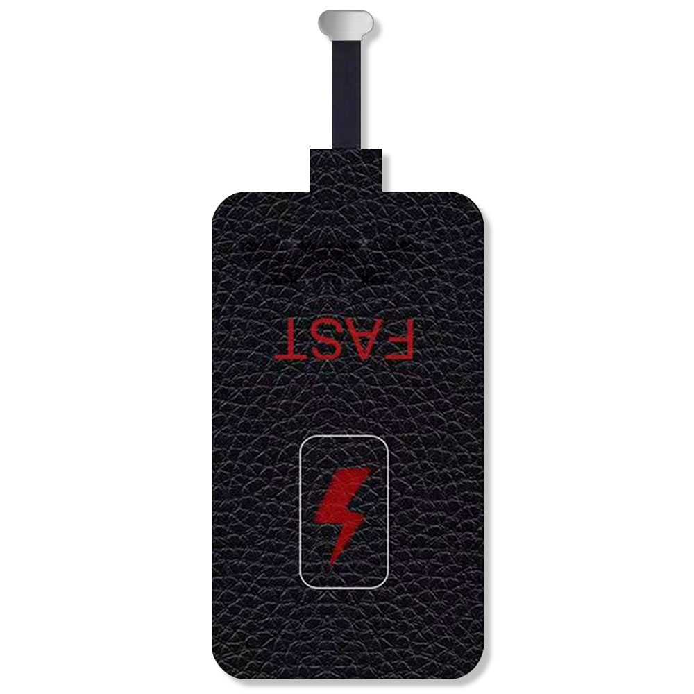 Receptor de Carga Inalámbrica Conector USB Tipo C 2A 10W Negro Módulo Inalámbrico Universal Carga 2000mAh para Teléfonos