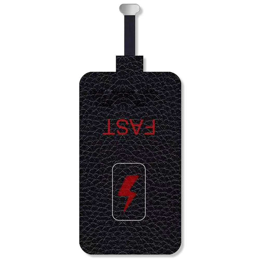 Receptor de Carga Inalámbrica Conector USB Tipo C 2A 10W Negro Módulo Inalámbrico Universal Carga 2000mAh para Teléfonos