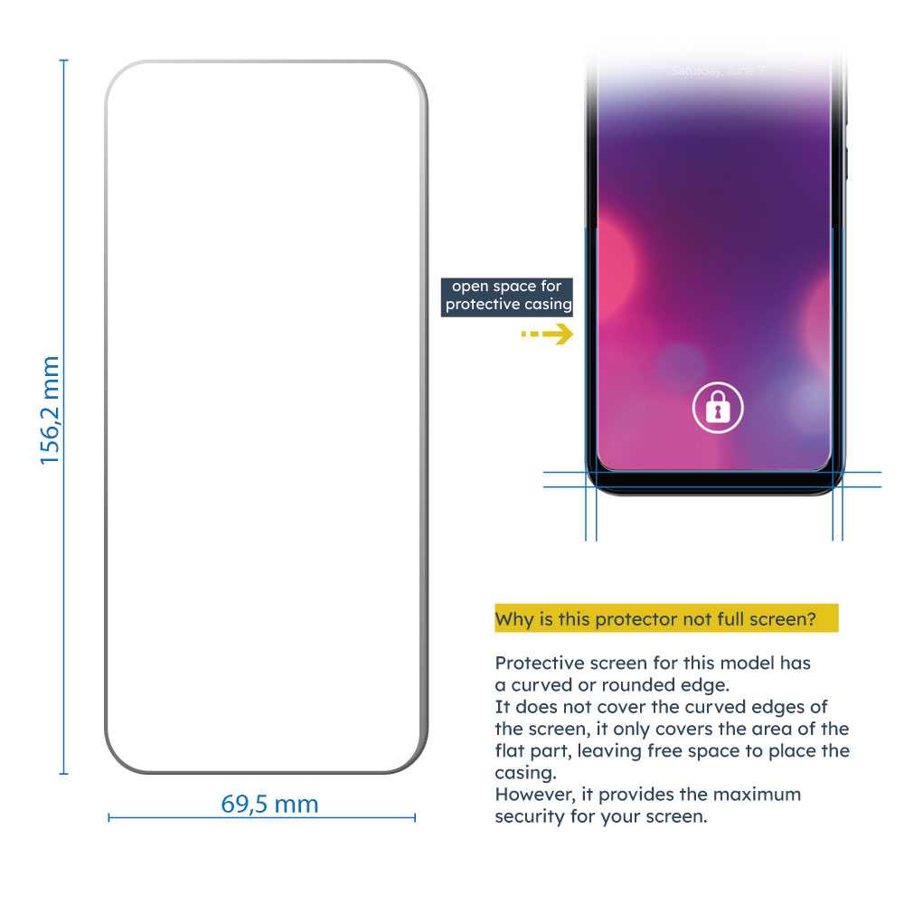 Protector de Pantalla para Xiaomi Pocophone POCO X3 NFC/PRO Cristal Templado 9H 0.3mm Plano Vidrio Anti Golpes Premium