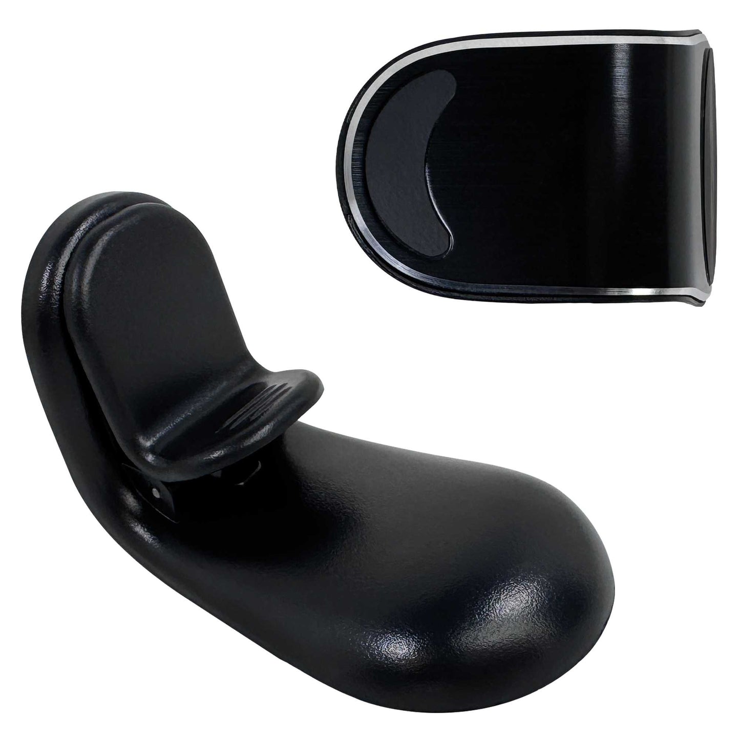 Soporte Rejilla Aire Forma de L Negro para Coche Teléfono Móvil Smartphone Pinza 360 Imán Magnético Ventilación