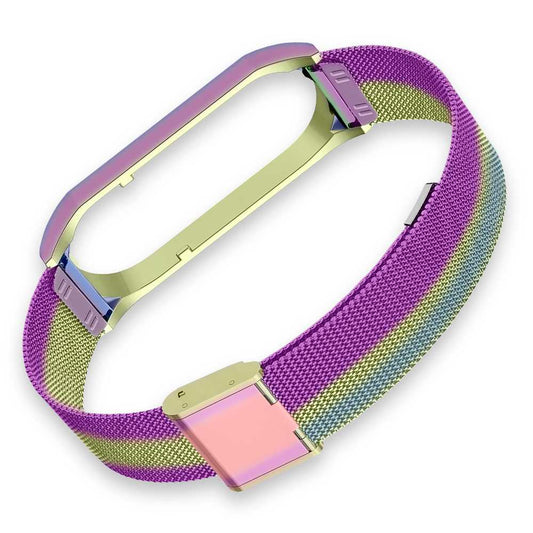Correa Metálica Multicolor Compatible con Xiaomi Mi Smart Band 5 6 Pulsera de Recambio Repuesto Acero Inoxidable