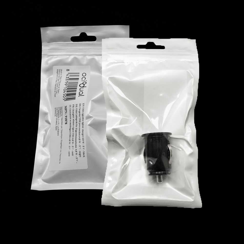 Cargador Coche, 24W 4.8A Cargador Mechero Negro Fácil De Cargar Doble Puerto Cargador Móvil Para Teléfonos y Tablets