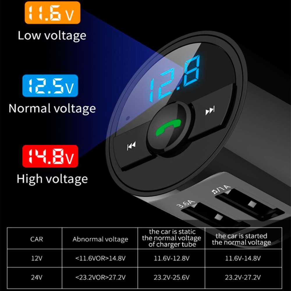 Adaptador BT28 Negro Transmisor Bluetooth Enchufe Mechero Coche 2 Puertos USB para Lector U Disk Pendrive MP3
