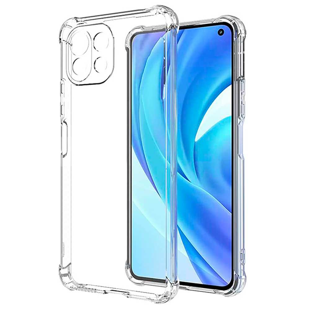 Funda Protectora de TPU Compatible con Xiaomi Mi 11 Lite/5G NE Flexible Esquinas Reforzadas Anti Golpes Carcasa Bumper