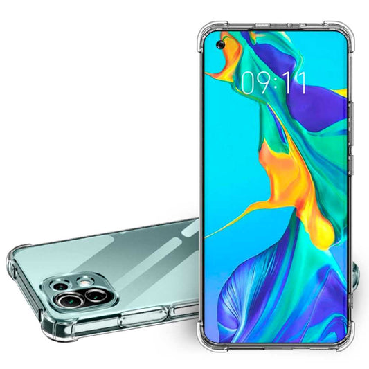 Funda Protectora de TPU Compatible con Xiaomi Mi 11 Lite/5G NE Flexible Esquinas Reforzadas Anti Golpes Carcasa Bumper