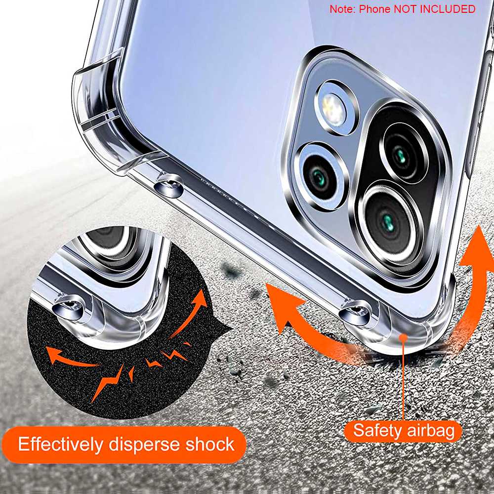 Funda Protectora de TPU Compatible con Xiaomi Mi 11 Lite/5G NE Flexible Esquinas Reforzadas Anti Golpes Carcasa Bumper