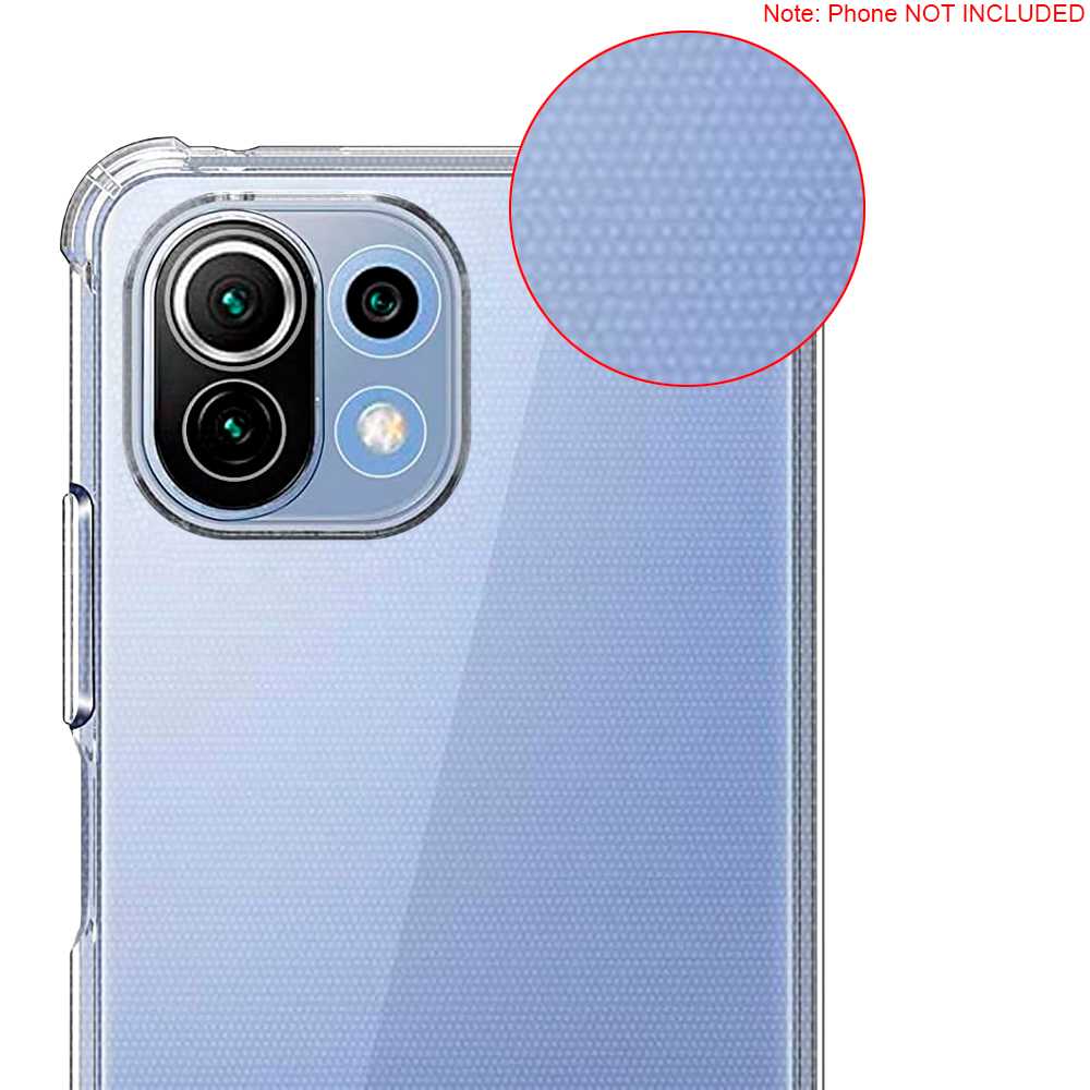 Funda Protectora de TPU Compatible con Xiaomi Mi 11 Lite/5G NE Flexible Esquinas Reforzadas Anti Golpes Carcasa Bumper