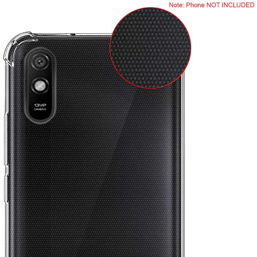 Funda Protectora de TPU Compatible con Xiaomi Redmi 9A/9AT Flexible Esquinas Reforzadas Anti Golpes Carcasa Bumper