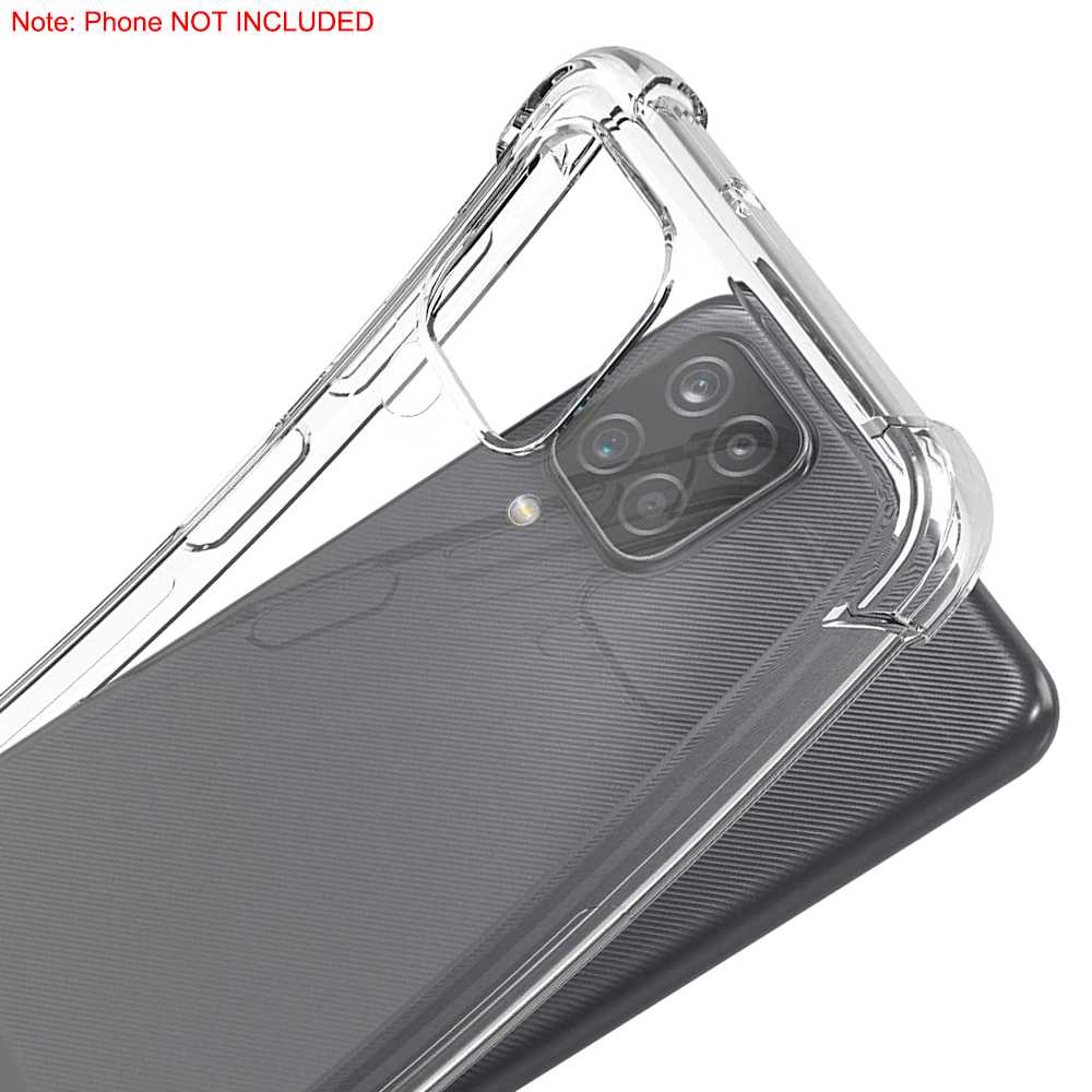 Funda Protectora de TPU Compatible con Samsung Galaxy A12/M12 Flexible Esquinas Reforzadas Anti Golpes Carcasa Bumper
